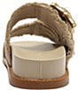 Color:Oyster - Image 4 - Enola Sporty Casual Bamboo Buckle Slides