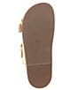Color:Beige - Image 6 - Enola Sporty Raffia Buckle Detail Banded Slide Sandals