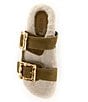 Color:Matcha - Image 5 - Enola Weekend Sporty Suede Buckle Detail Slide Sandals