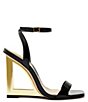 Color:Black - Image 2 - Filipa Patent Wedge Dress Sandals