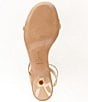 Color:Light Nude - Image 6 - Helene Leather Ankle Strap Dress Sandals