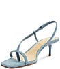 Color:Azul - Image 6 - Heloise Denim Slingback Thong Sandals