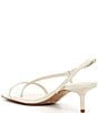 Color:Pearl - Image 3 - Heloise Patent Slingback Thong Dress Sandals