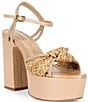 Schutz Kalina Light Wood Platform Sandals - Image 1