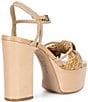 Schutz Kalina Light Wood Platform Sandals - Image 2