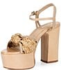 Schutz Kalina Light Wood Platform Sandals - Image 4