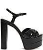 Schutz Keefa High Leather Platform Ankle Strap Sandals - Image 2