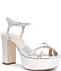 Schutz Keefa Leather Platform Ankle Strap Sandals - Image 1