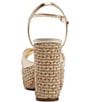 Schutz Keefa Raffia Leather Platform Block Heel Sandals - Image 4