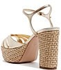 Schutz Keefa Raffia Leather Platform Block Heel Sandals - Image 5