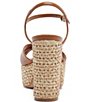 Schutz Keefa Raffia Leather Platform Block Heel Sandals - Image 4