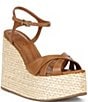 Schutz Keefa Wedge Leather Platform Sandals - Image 1