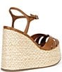 Schutz Keefa Wedge Leather Platform Sandals - Image 2
