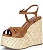 Schutz Keefa Wedge Leather Platform Sandals - Image 4