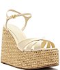 Schutz Keefa Wedge Leather Platform Sandals - Image 1
