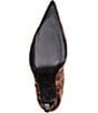 Schutz Lexi Leopard Print Calf Hair Pointed Toe Tall Boots - Image 6