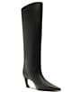 Schutz Lexi Mid Leather Pointed Toe Tall Boots - Image 1