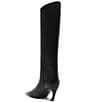 Schutz Lexi Mid Leather Pointed Toe Tall Boots - Image 5