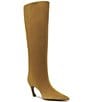 Schutz Lexi Mid Suede Pointed Toe Tall Boots - Image 1