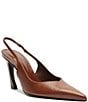 Schutz Lexi Sling Leather Pointed Toe Pumps - Image 1