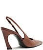 Schutz Lexi Sling Leather Pointed Toe Pumps - Image 3