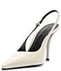 Schutz Liora Patent Leather Pointed Toe Slingback Pumps - Image 6