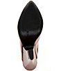 Schutz Liv Patent Leather Pointed Peep Toe Ankle Strap Sculpted Wedge Pumps - Image 6