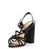 Color:Black - Image 4 - Mahi Knotted Leather Buckle Dress Sandals