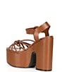 Color:New Caramelo - Image 3 - Mahi Knotted Platform Ankle Strap Sandals