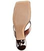 Schutz Marjorie Leather Square Toe Kitten Heel Thong Slide Sandals - Image 6
