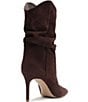 Schutz Maryana Slouch Nubuck Pointed Toe Stiletto Mid Calf Boots - Image 3