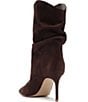Schutz Maryana Slouch Nubuck Pointed Toe Stiletto Mid Calf Boots - Image 5