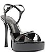 Schutz Maxine Patent Leather Stiletto Platform Dress Sandals - Image 1