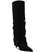 Schutz Mikki Up Cloak Suede Tall Boots - Image 1