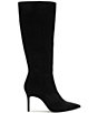 Schutz Mikki Up Nubuck Suede Pointed Toe Stiletto Tall Boots - Image 2