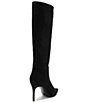 Schutz Mikki Up Nubuck Suede Pointed Toe Stiletto Tall Boots - Image 3