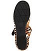 Schutz Molly Tiger Print Calf Hair Cross Strap Flats - Image 6
