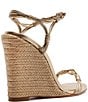 Schutz Nara Leather Espadrille Wedge Sandals - Image 3