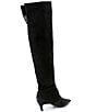 Schutz Odessa Suede Pointed Toe Kitten Heel Over The Knee Boots - Image 2
