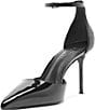 Schutz Paloma Patent Leather Ankle Strap Stiletto Pumps - Image 6