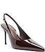 Schutz Paola Patent Leather Pointed Toe Stiletto Pumps - Image 1