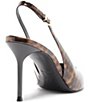Schutz Paola Tortoise Print Patent Leather Pointed Toe Sling Pumps - Image 3