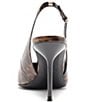 Schutz Paola Tortoise Print Patent Leather Pointed Toe Sling Pumps - Image 4
