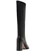 Schutz Raffaela Up Leather Pointed Toe Block Heel Tall Boots - Image 3
