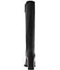Schutz Raffaela Up Leather Pointed Toe Block Heel Tall Boots - Image 4