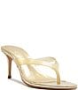 Schutz Roslyn Vinyl Thong Slide Dress Sandals - Image 1