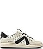 Color:White/Black/Pearl - Image 2 - ST-001 Rock Leather Studded Sneakers