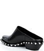 Schutz Taylor Leather Studded Pointed Toe Mules - Image 3