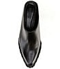 Schutz Taylor Leather Studded Pointed Toe Mules - Image 5