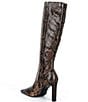 Schutz Ulla Up Snake Print Leather Tall Boots - Image 3